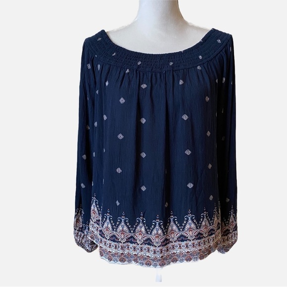 NWT Cape Juby Long Sleeve Boho Blouse Medium - Picture 8 of 8